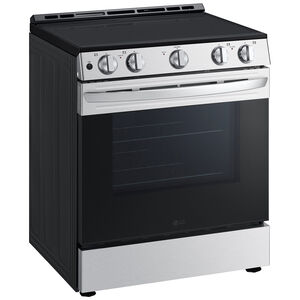 LG 30 in. 6.3 cu. ft. Slide-In Electric Range with Radiant Burners - Stainless Steel, , hires