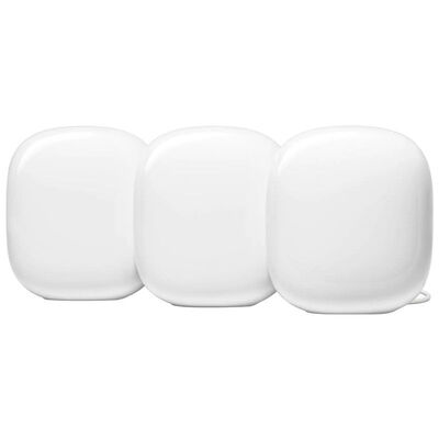 Google - Nest Wifi Pro 6e AX5400 Mesh Router (3-pack) - Snow | GA03690-US