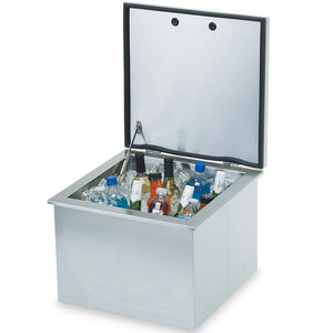 Sedona by Lynx 18" Drop In Cooler with 1.7 cu. ft. Capacity, Soft Close Lid and Drain in Base - Stainless Steel, , hires