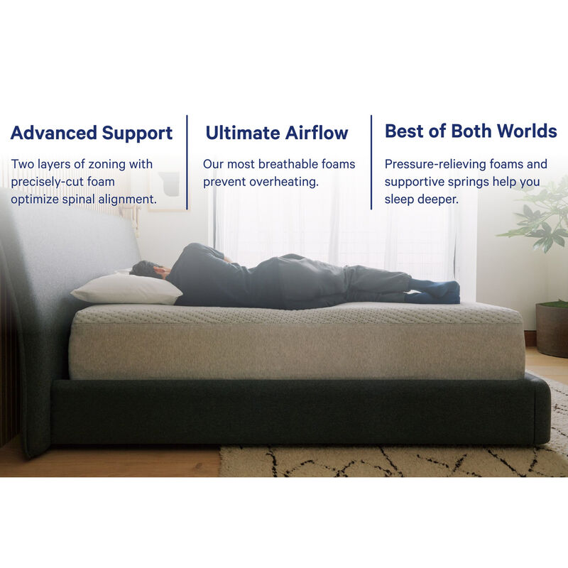 Casper Dream Max Medium Hybrid Queen Size Mattress, , hires