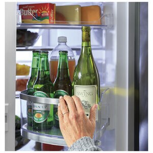 GE Profile 36 in. 27.9 cu. ft. Smart 4-Door French Door Refrigerator with Ice & Water Dispenser - Fingerprint Resistant Stainless, Fingerprint Resistant Stainless, hires