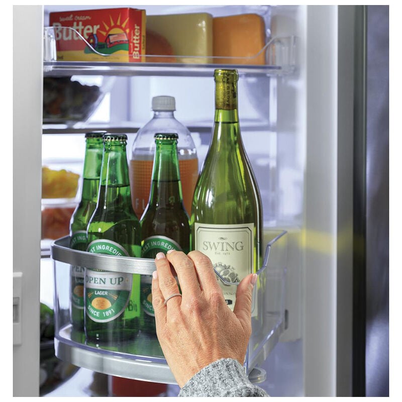 GE Profile 36 in. 27.9 cu. ft. Smart 4-Door French Door Refrigerator with Ice & Water Dispenser - Fingerprint Resistant Stainless, Fingerprint Resistant Stainless, hires