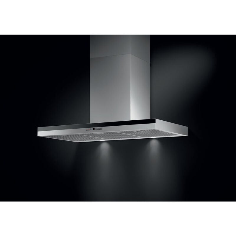 Fisher & Paykel Series 7 36 in. Convertible Chimney Style Range Hood with 600 CFM, 4 Fan Speeds & 2 LED Lights - Stainless Steel, , hires