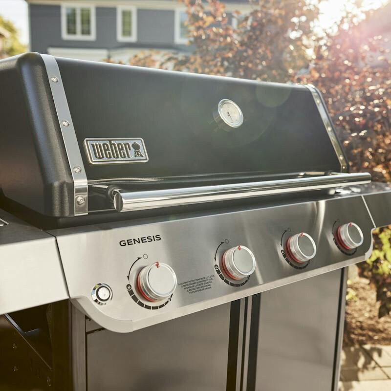 Weber Genesis E-415 Series 4-Burner Liquid Propane Gas Grill - Black, , hires