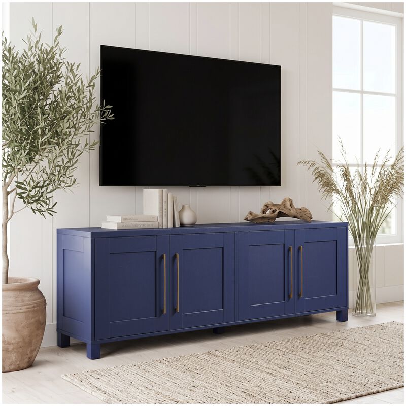 Preston & Cole Daphne 68" Wide TV Stand for TVs up to 75" - Dark Blue, , hires