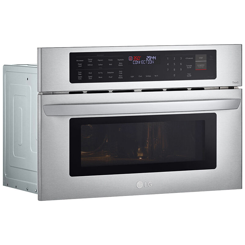 LG 30 in. 1.7 cu. ft. Smart Speed Electric Single Wall Oven with Standard Convection & Sensor Cooking - Stainless Steel, Stainless Steel, hires