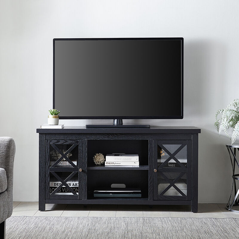 Hudson & Canal Colton TV Stand - Black, , hires