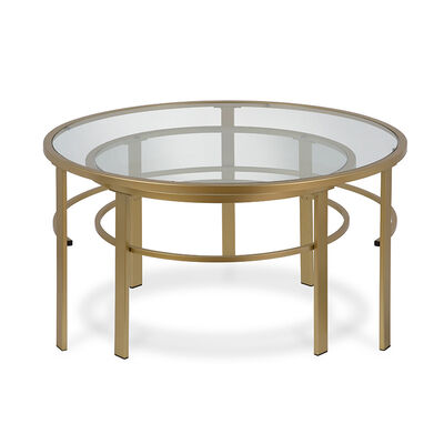 Hudson & Canal Gaia Nesting Table - Gold | CT0052