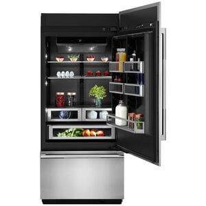 JennAir 36 in. 20.9 cu. ft. Built-In Counter Depth Bottom Freezer Refrigerator with Ice Maker - Custom Panel Ready, , hires