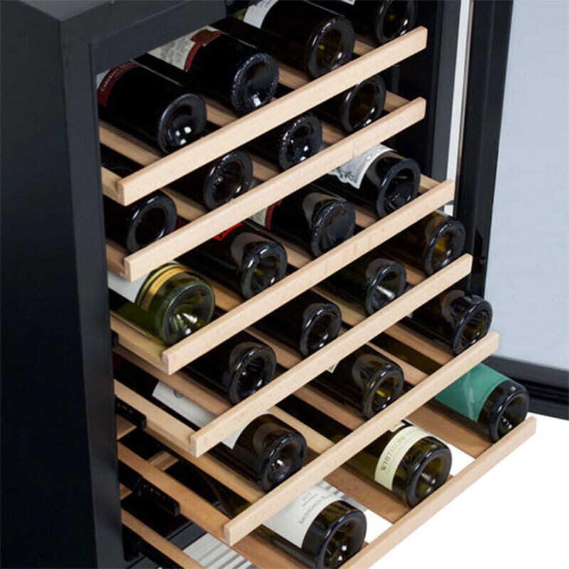 Avanti Designer Series 23 in. Undercounter Wine Cooler with Wood Racks, Single Temperature Zone & 51 Bottle Capacity - Stainless Steel, , hires
