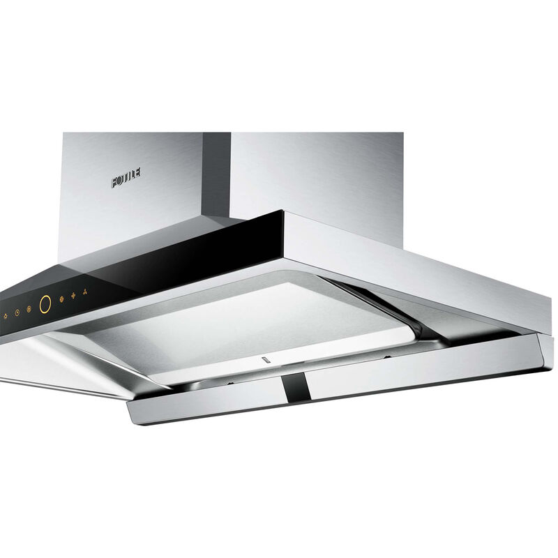 Fotile 36 in. Perimeter Vent Chimney Style Range Hood with 2 Speed Settings, 1000 CFM, Ducted Venting & 2 LED Lights - Stainless Steel, , hires