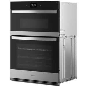 Whirlpool 30 in. 6.4 cu. ft. Smart Electric Microwave/Wall Oven Combo with True European Convection & Sensor Cooking - Fingerprint Resistant Stainless, Fingerprint Resistant Stainless, hires