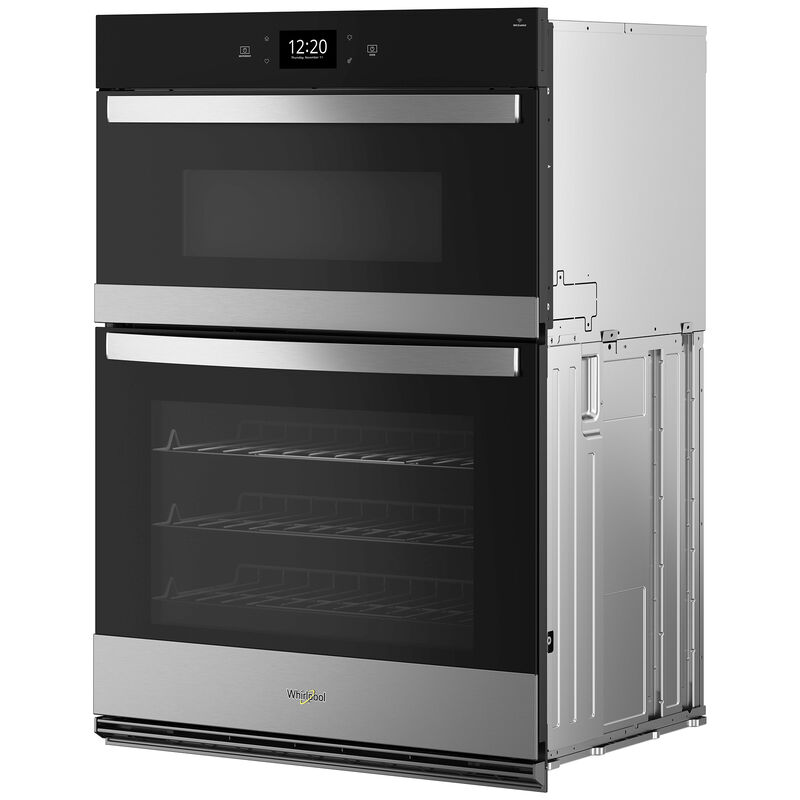 Whirlpool 30 in. 6.4 cu. ft. Smart Electric Microwave/Wall Oven Combo with True European Convection & Sensor Cooking - Fingerprint Resistant Stainless, Fingerprint Resistant Stainless, hires