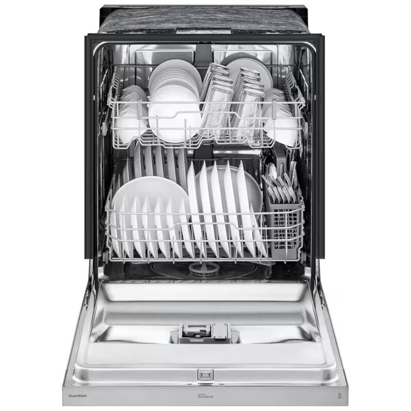 LG 24 in. Front Control Dishwasher with 50 dBa Sound Level, Dynamic Dry & Pocket - Stainless Steel, , hires