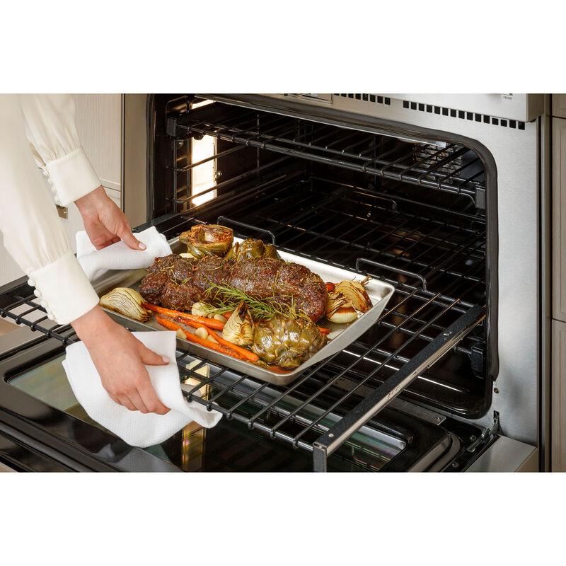 Monogram Statement Series 36 in. 6.2 cu. ft. Smart Standard Convection Gas Range with 4 Sealed Burners & Griddle - Stainless Steel, , hires