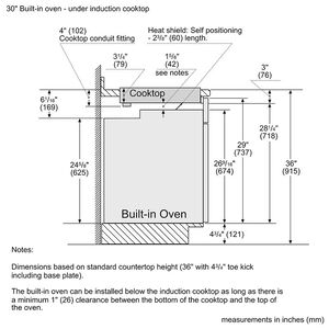 Bosch Benchmark 36 in. 5-Burner Smart Induction Cooktop with Power Burner - Black, , hires