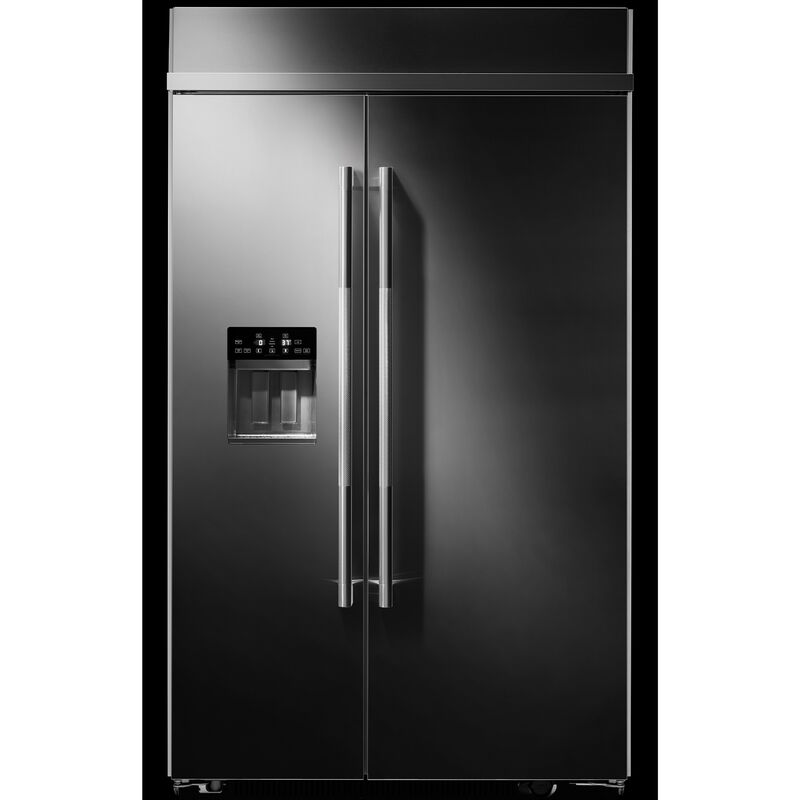 JennAir 48 in. 29.4 cu. ft. Built-In Side-by-Side Refrigerator with External Filtered Ice & Water Dispenser - Stainless Steel, , hires