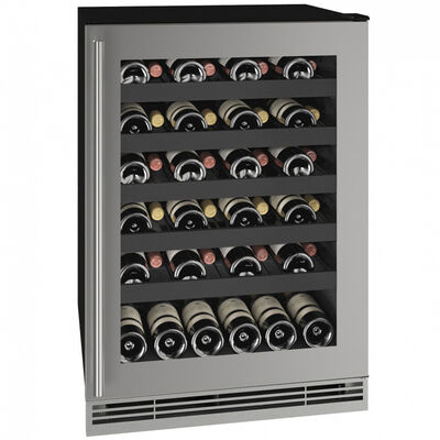 U-Line 1 Class Series 24 in. Undercounter Wine Cooler with Single Zone & 48 Bottle Capacity - Stainless Steel | UHWC124SG01A