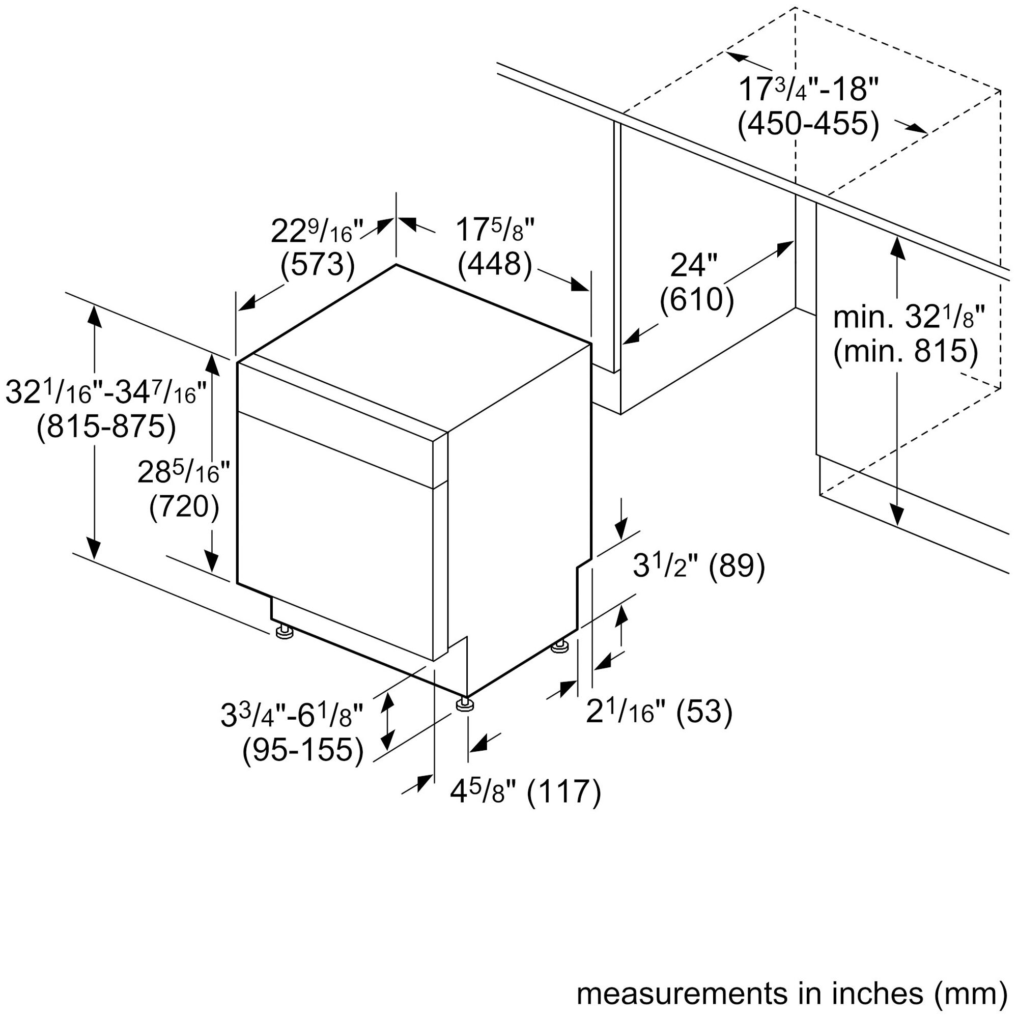 Tall Tub Dishwasher With Stainless Steel Tub