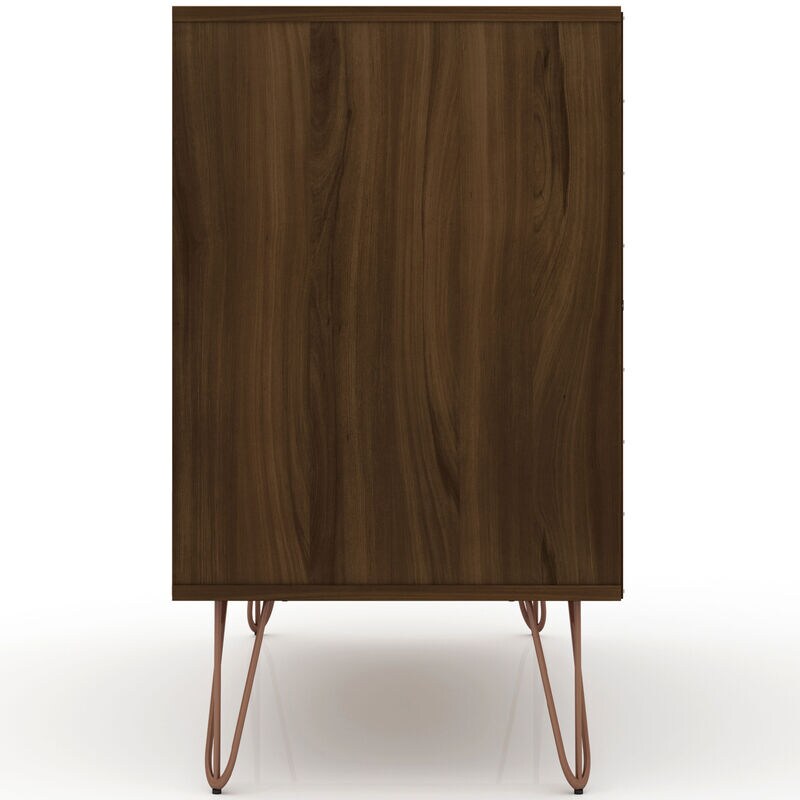 Manhattan Comfort Rockefeller Mid-Century Modern 3-Drawer Dresser - Brown, Brown, hires