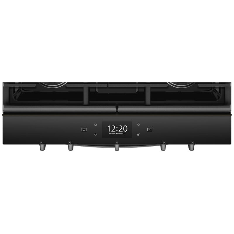 Whirlpool 30 in. 5.8 cu. ft. Smart Convection Oven Slide-In Gas Range with 5 Sealed Burners & Griddle - Black with Stainless Steel, Black with Stainless Steel, hires