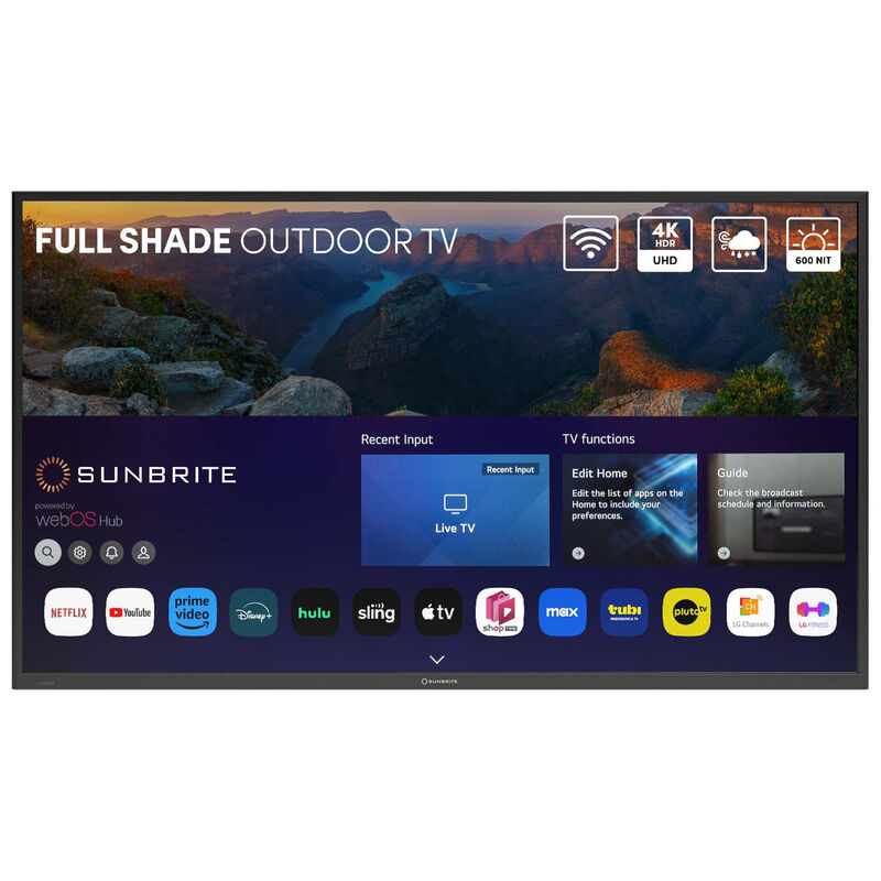 SunBrite TV - Veranda 4 Series 65" Class Full Shade 4K UHD LED Smart webOS Outdoor TV, , hires