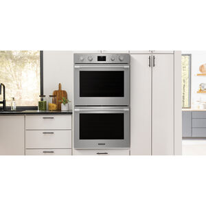Frigidaire Professional 30 in. 10.6 cu. ft. Electric Double Wall Oven with True European Convection & Self Clean - Stainless Steel, , hires