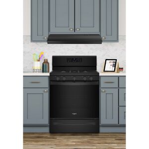 Whirlpool 30 in. Standard Style Range Hood with 2 Speed Settings, Ducted Venting & Incandescent Light - Black, , hires