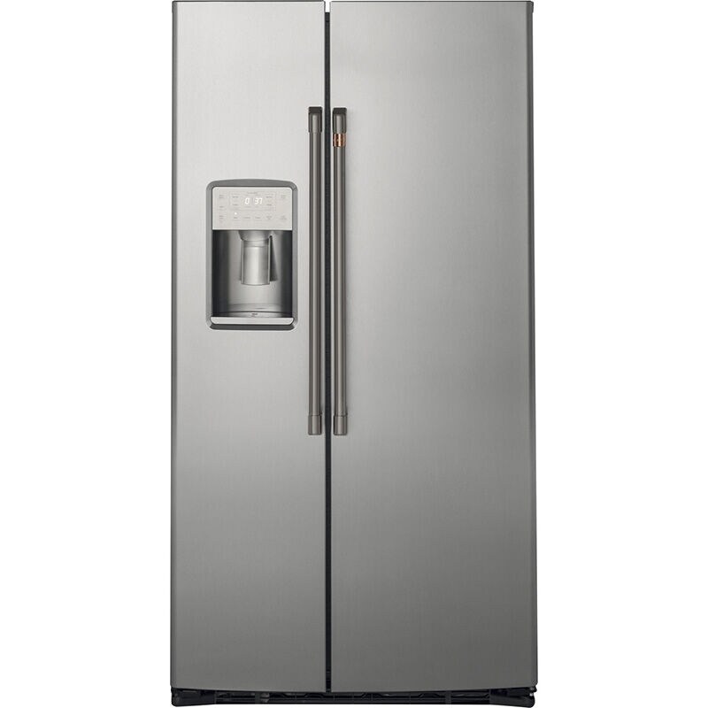 Cafe 36 in. 21.9 cu. ft. Counter Depth Side by Side Refrigerator with Ice & Water Dispenser - Stainless Steel, , hires