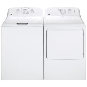 GE 27 in. 6.2 cu. ft. Electric Dryer with Aluminized Alloy Drum - White, , hires