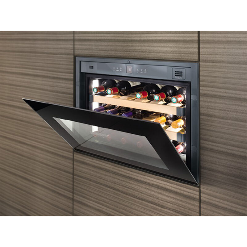 Liebherr 24 in. Undercounter Wine Cooler with Wood Racks, Single Temperature Zone & 18 Bottle Capacity - Black, , hires