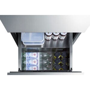 Summit 24 in. 4.8 cu. ft. Outdoor Double Refrigerator Drawers - Custom Panel Ready, , hires