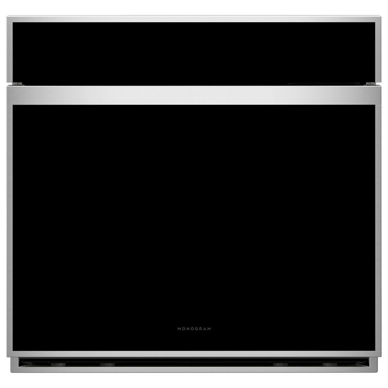 Monogram Minimalist Series 30 in. 5.0 cu. ft. Smart Electric Single Wall Oven with True European Convection - Stainless Steel, , hires