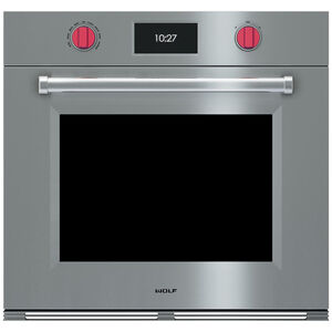 Wolf M Series 30 in. 5.1 cu. ft. Electric Smart Wall Oven with Dual Convection & Self Clean - Stainless Steel, , hires