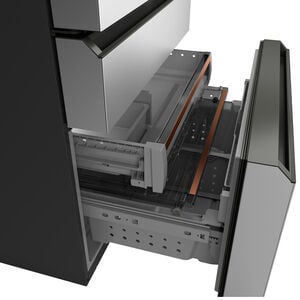 Cafe 36 in. 28.7 cu. ft. Smart 4-Door French Door Refrigerator with Internal Water Dispenser - Platinum Glass, Platinum Glass, hires