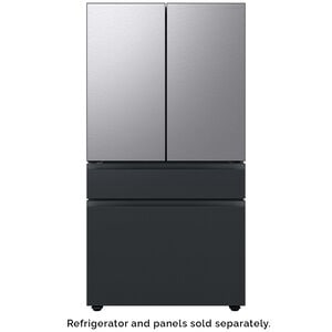 Samsung BESPOKE 4-Door French Door Middle Panel for Refrigerators - Matte Black Steel, , hires