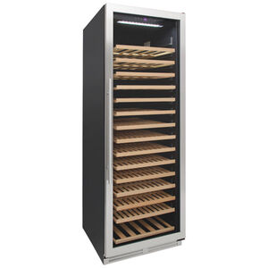 Avanti Designer Series 24 in. Built-In/Freestanding 14.5 cu. ft. Wine Cooler with 165 Bottle Capacity, Single Temperature Zone & Digital Control - Stainless Steel with Black Cabinet, , hires