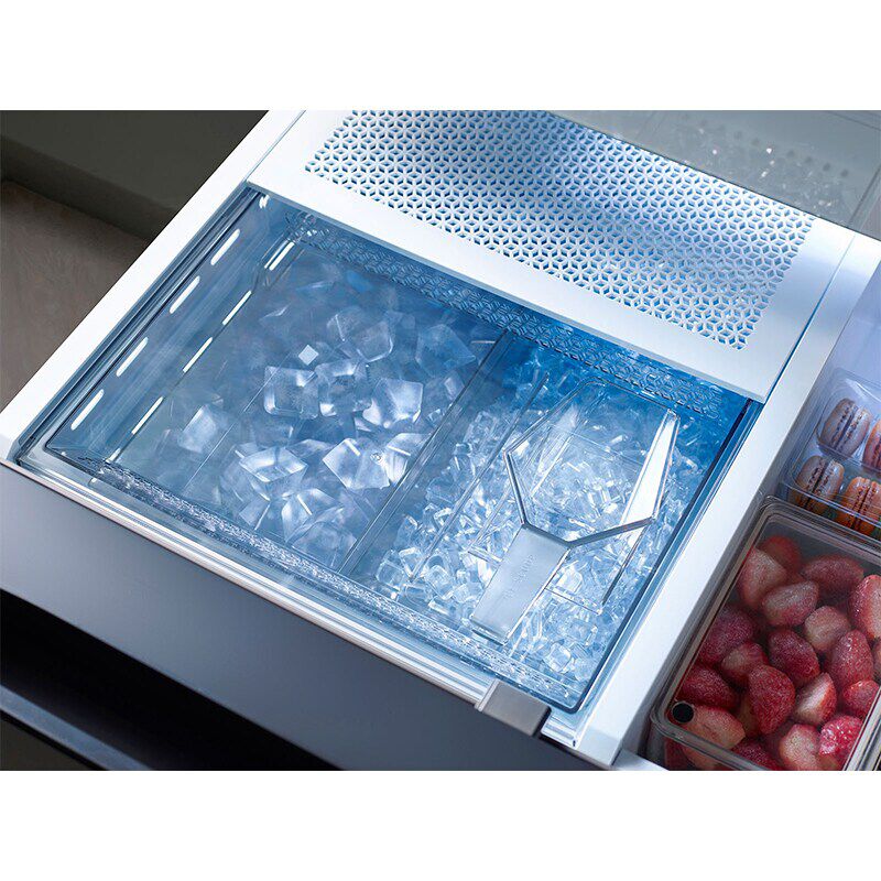 Samsung Bespoke 36 in. 24 cu. ft. Smart Counter Depth French Door Refrigerator with Internal Water AutoFill Pitcher - Stainless Steel, Stainless Steel, hires