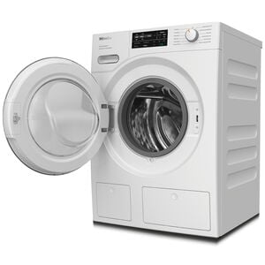 Miele TwinDos 24 in. 2.26 cu. ft. Smart Stackable Front Load Washer with TwinDos Detergent Dispenser, IntenseWash & Steam Cycle - Lotus White, , hires