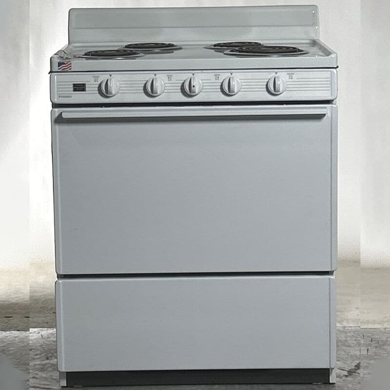 Premier 30 in. 3.9 cu. ft. Electric Range with Coil Burners - White (Open Box Good Condition), , hires