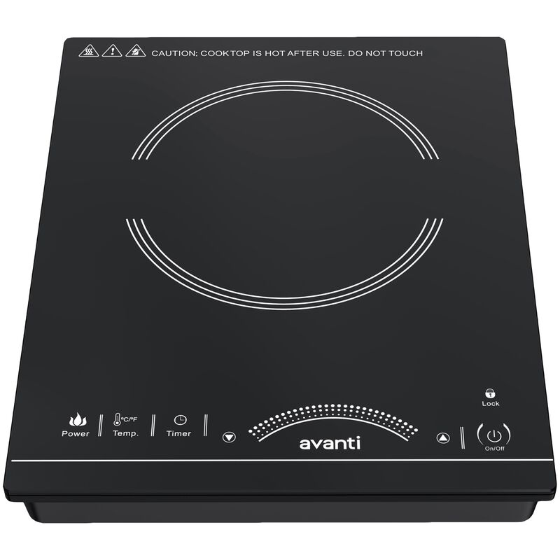 Avanti Induction Cooktop 1,800 Watt Portable Hot Plate - Black, , hires