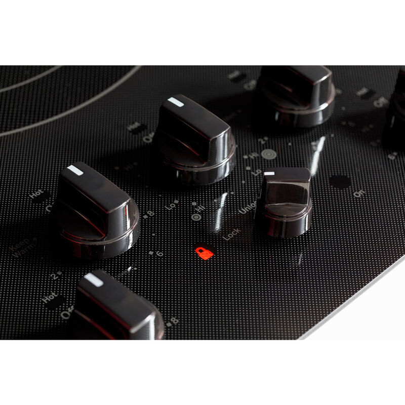 GE 36 in. 5-Burner Electric Cooktop with Simmer Burner & Power Burner - Stainless Steel, , hires