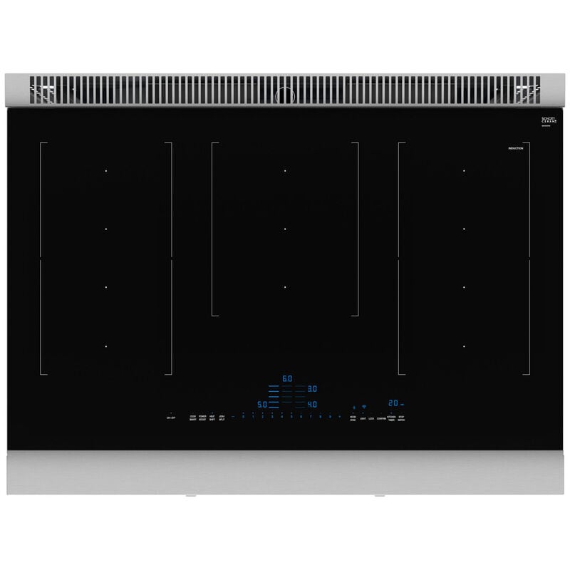 Thermador Professional Series 36 in. 4.9 cu. ft. Smart True European Convection Electric Range with 5 Induction Burners - Stainless Steel, , hires