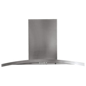 GE Profile 30 in. Chimney Style Range Hood with 4 Speed Settings, 420 CFM & 2 LED Lights - Stainless Steel, , hires