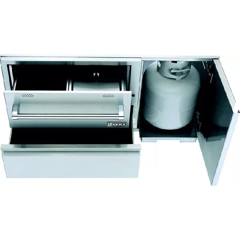 Lynx 42 in. Warming Drawer & Convenience Center - Stainless Steel, , hires