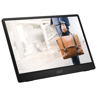 MSI - ProMP161E2 15.6 IPS FHD 1080P USB Type-C Portable Monitor with built-in speaker(Mini HDMI, Type-C) - Metal Gray | PROMP161E2U