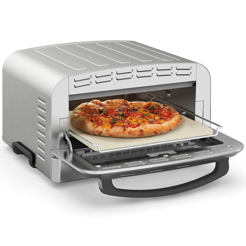 2000W Countertop Pizza Oven Electric Pizza Maker Stainless Steel Bake  Broiler US