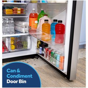 GE 30 in. 21.0 cu. ft. Garage-Ready Top Freezer Refrigerator - Fingerprint Resistant Stainless, Fingerprint Resistant Stainless, hires