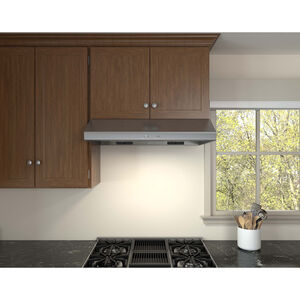 Zephyr Cyclone Series 42 in. Standard Style Range Hood with 3 Speed Settings, 600 CFM & 2 LED Lights - Stainless Steel, , hires
