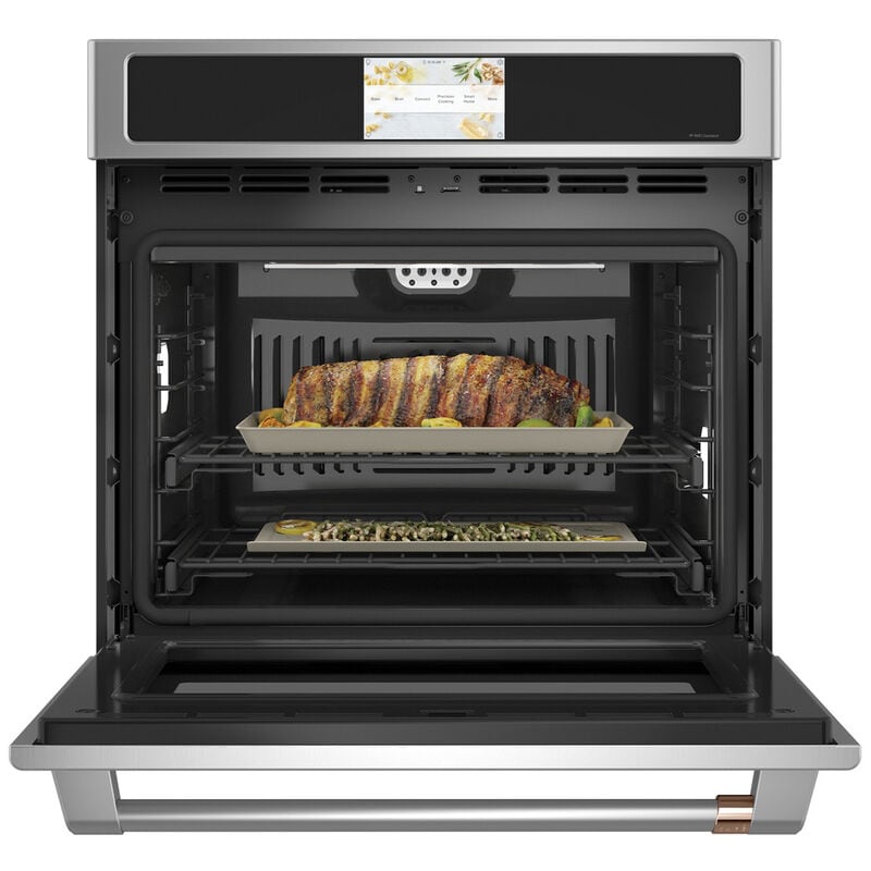 Cafe Professional Series 30 in. 5 cu. ft. Smart Electric Single Wall Oven with True European Convection - Stainless Steel, Stainless Steel, hires